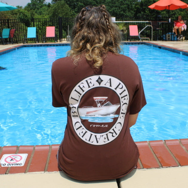 Little Boat Brown Tee