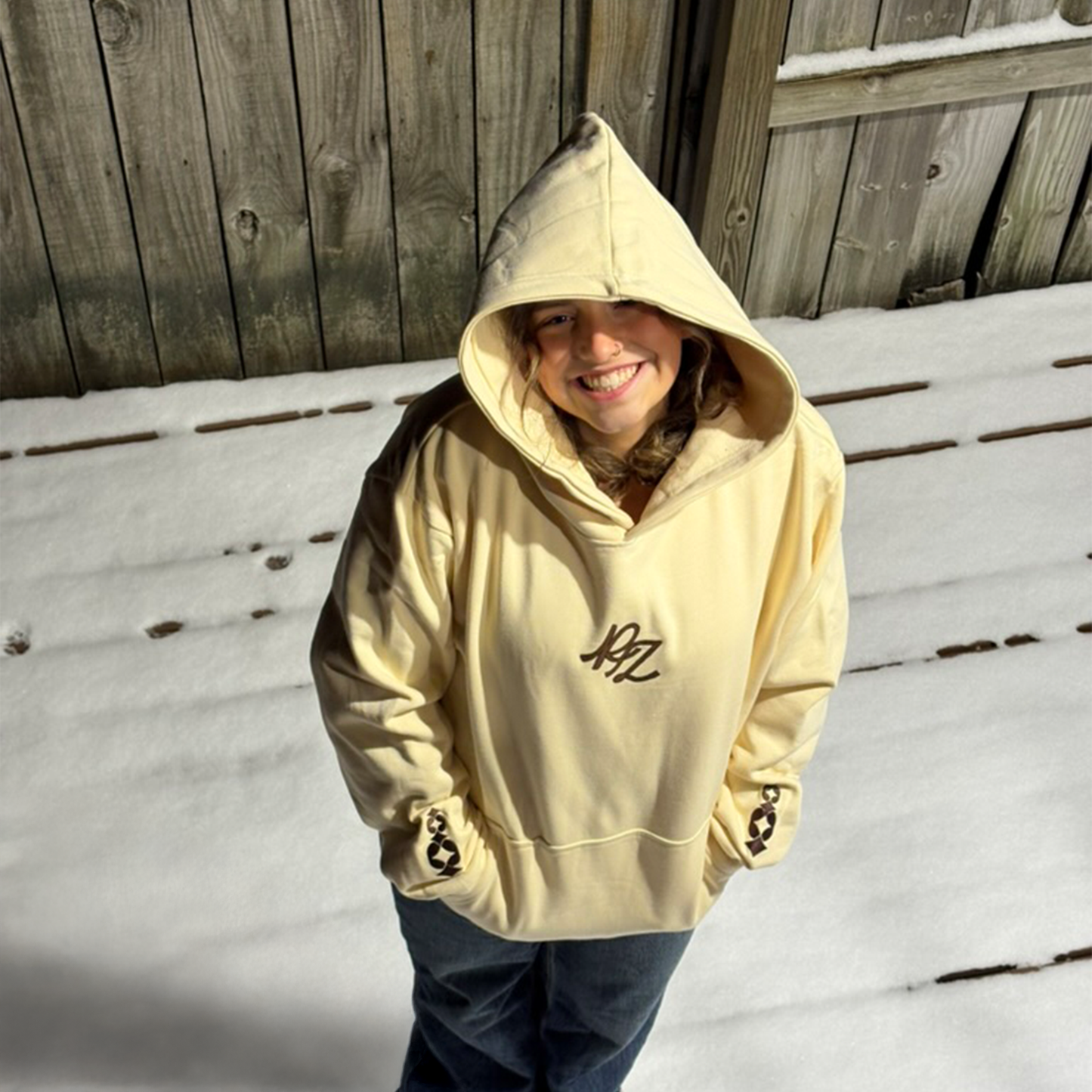 Beige Saison Froide Hoodie