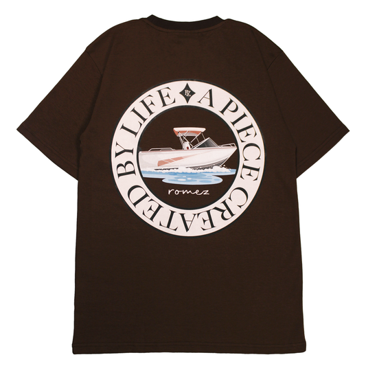 Little Boat Brown Tee