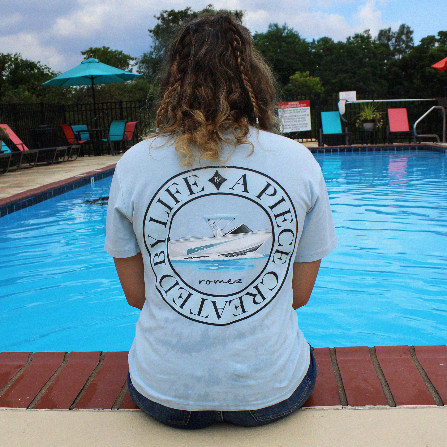 Little Boat Blue Tee